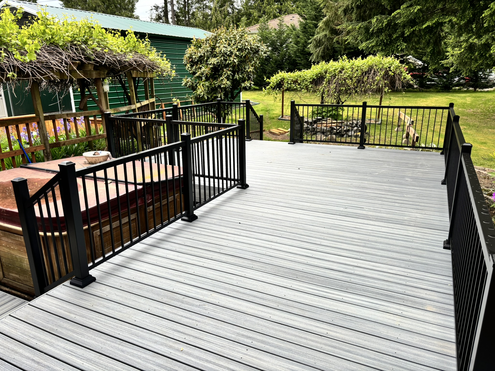 Deck construction completed